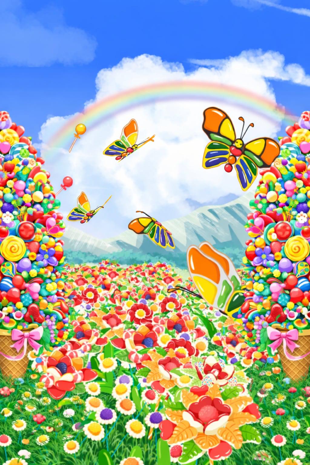 Candy Flower achtergrond